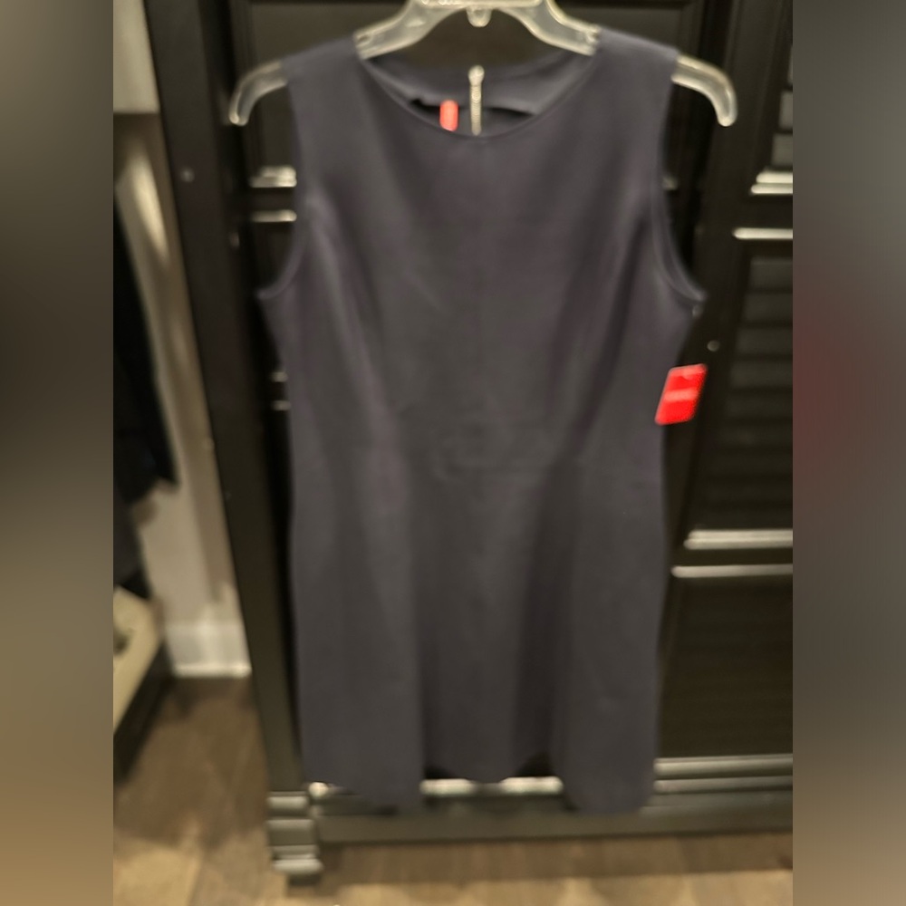 NWT Spanx Ponte Knit Fit and Flare Dress, Size XL Navy